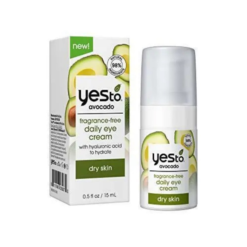 ▪️ 5/$25 YES TO AVOCADOS Fragrance Free Daily Eye Cream - .5 oz NIB